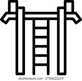 Vektordesign Fitnessstudio Handleiste Symbolstil