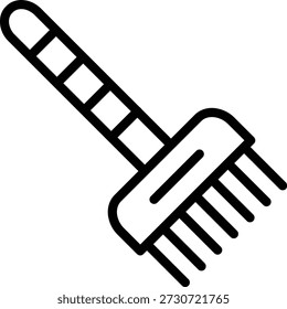 Estilo del icono del cepillo del tinte del pelo del diseño del Vector
