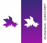 vector design of hair shape symbols and icons with cool gradient color japanese anime characters