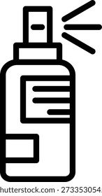 Estilo de icono de aerosol de cabello de diseño de Vector