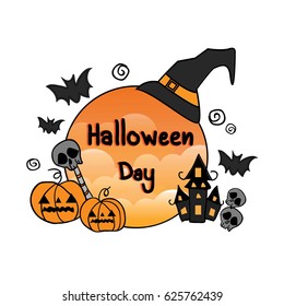 Vector Design Halloween day