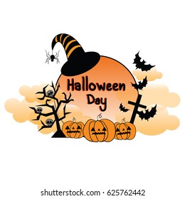 Vector Design Halloween day