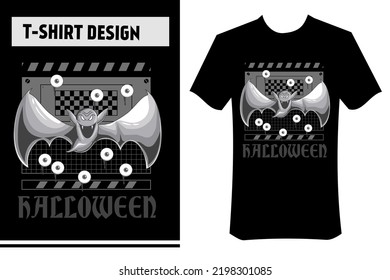 vector design for halloween, mummy illustration, horror, streetwear concept, monochrome color. good for printing on t-shirts, apparel, merchandise on Halloween holidays