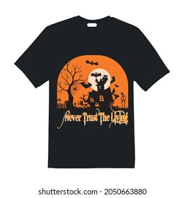 vector design with Halloween T-shirt design vector 