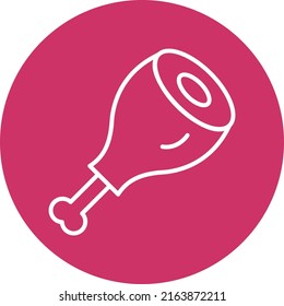 Vector Design Ham Leg Icon Style