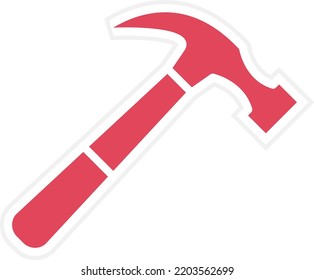 Vector Design Hammer Icon Style