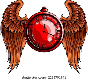 Vector design hand drawn pocket watches. illustration isolated on white background