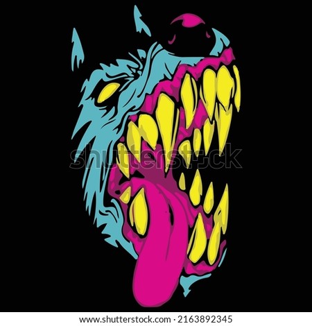 Vector design hand drown art by illustration for t shirt printing.