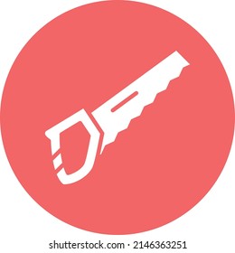 Vectordesign Hand Sägen Symbol Stil