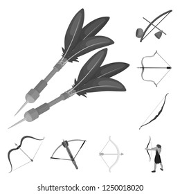 Vector design of hand and tribal icon. Set of hand and nature vector icon for stock.