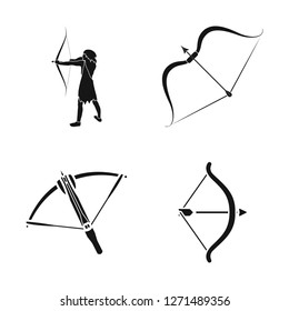 Vector design of hand and tribal icon. Set of hand and nature stock symbol for web.
