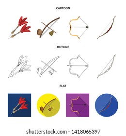 Vector design of hand and tribal icon. Set of hand and nature stock vector illustration.