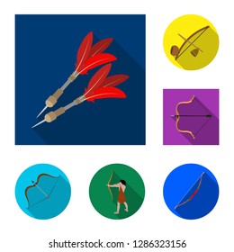 Vector design of hand and tribal logo. Collection of hand and nature stock symbol for web.