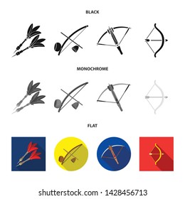 Vector design of hand and tribal sign. Set of hand and nature vector icon for stock.