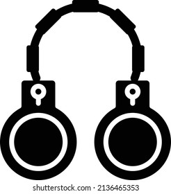 Vector Design Handcuffs Icon Style