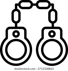 Estilo de icono de esposas de diseño de Vector