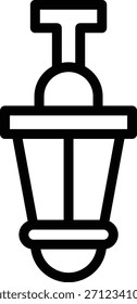 Estilo de icono de lámpara colgante de diseño de Vector