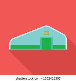 Vector design of hangar and granary icon. Web element of hangar and storage vector icon for stock.