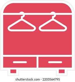 Vector Design Hanger Stand Icon Style