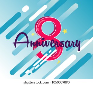 Vector design happy anniversary event greeting 