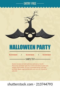 Vector Design for Happy Halloween, Poster.
