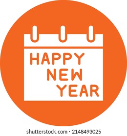 Diseño de vectores Feliz Año Nuevo Estilo de iconos