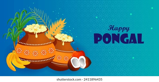 Diseño de vectores del festival religioso tradicional Happy Pongal de Tamil Nadu India