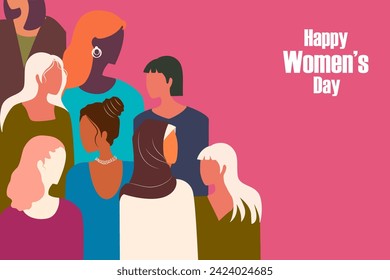Vector design of Happy Women's Day background