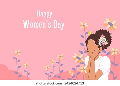 Vector design of Happy Women's Day background