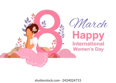 Vector design of Happy Women's Day background