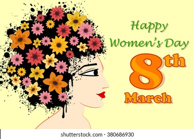 Vector design of Happy Women's Day background