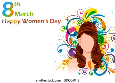 Vector design of Happy Women's Day background