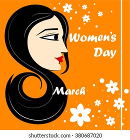Vector design of Happy Women's Day background