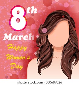 Vector design of Happy Women's Day background
