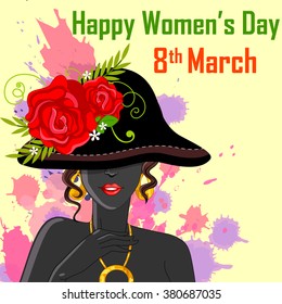 Vector design of Happy Women's Day background