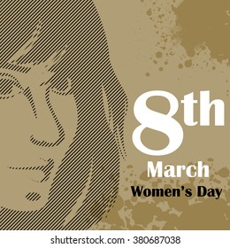 Vector design of Happy Women's Day background