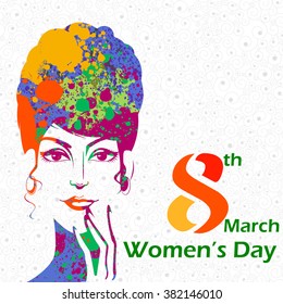 Vector design of Happy Women's Day background