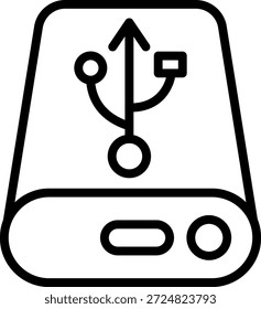 Symbolstil für Vectordesign-Festplatten