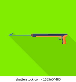Vector design of harpoon and diver icon. Web element of harpoon and dive Stock vector illustration.