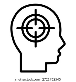 Vector Design Head Hunting Icon Style