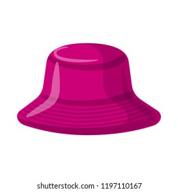 Vector design of headgear and cap logo. Collection of headgear and accessory vector icon for stock.