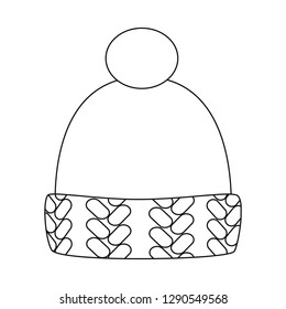 Vector design of headgear and napper icon. Set of headgear and helmet vector icon for stock.