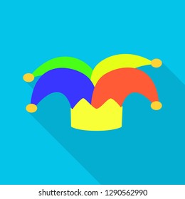 Vector design of headgear and napper sign. Set of headgear and helmet stock symbol for web.