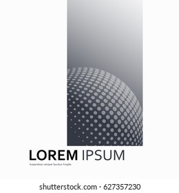 Vector design headline page. Can be use for cover, annual report, poster in square size.