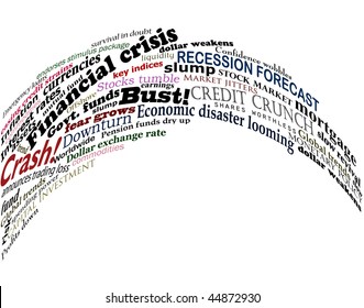 Vector design of headlines about economic problems