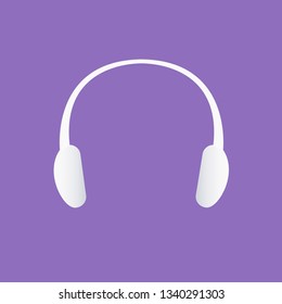 Vector design of headphones. It's flat illustration for Your shop, site and other projects