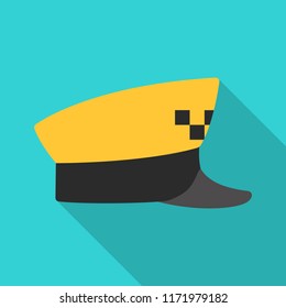 Vector design of headwear and cap symbol. Collection of headwear and accessory stock vector illustration.