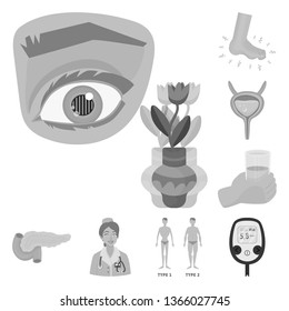 Vector design of health and diet icon. Collection of health and disease vector icon for stock.