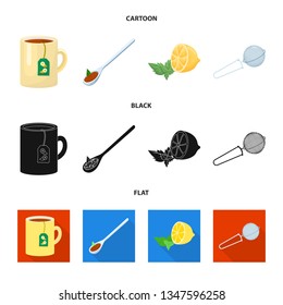 Vector design of healthy and floral  icon. Collection of healthy and gradient stock vector illustration.
