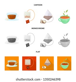 Vector design of healthy and floral  icon. Collection of healthy and gradient stock symbol for web.